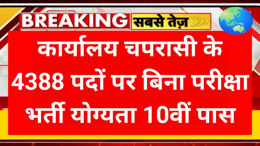 Office Peon Recruitment 2025