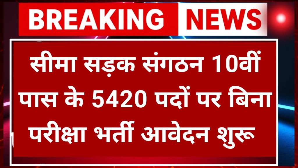 Border Roads Organization Vacancy